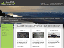 Tablet Screenshot of daudetcreek.com